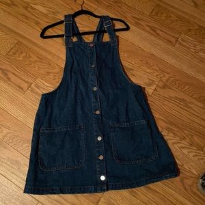 Denim overall dress size xl